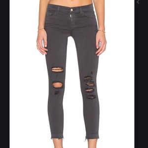 J BRAND Low-Rise Cropped Skinny